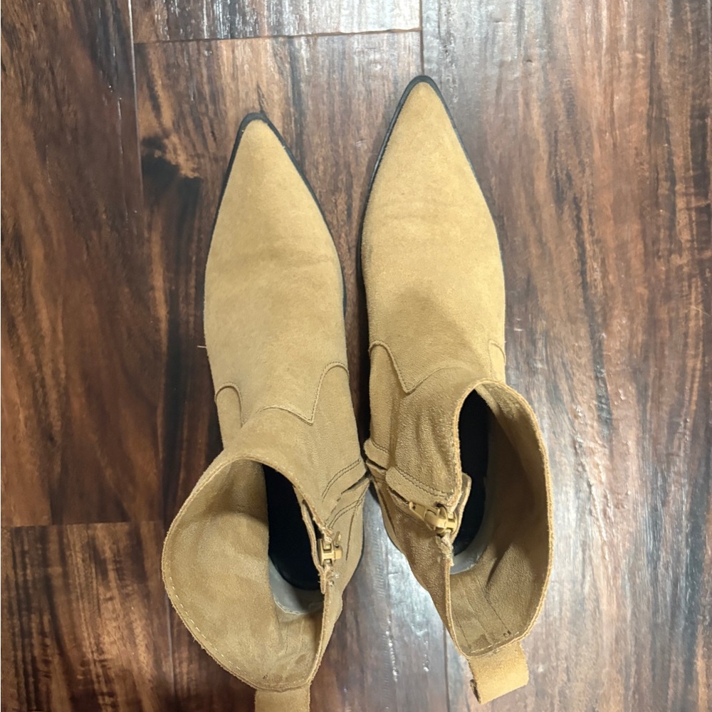 Zara Suede Ankle Boots